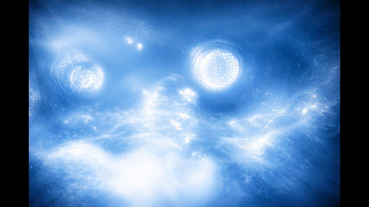 Still from the I Feel U video